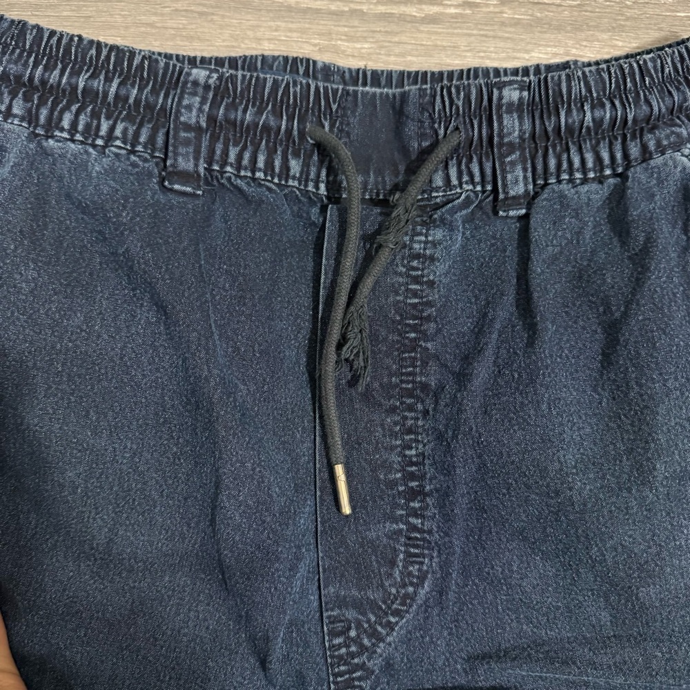 American Eagle Men's Navy Blue Cargo Relaxed Pants Cotton Blend Size Small - Picture 6 of 15
